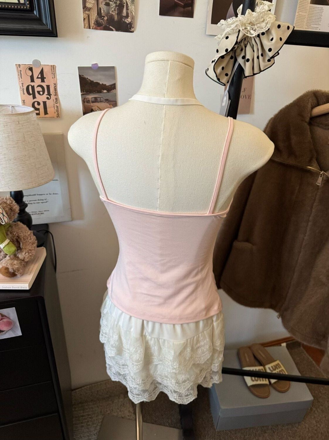 Vienna Lace Layered Twist Cami Top - Made For Her Label