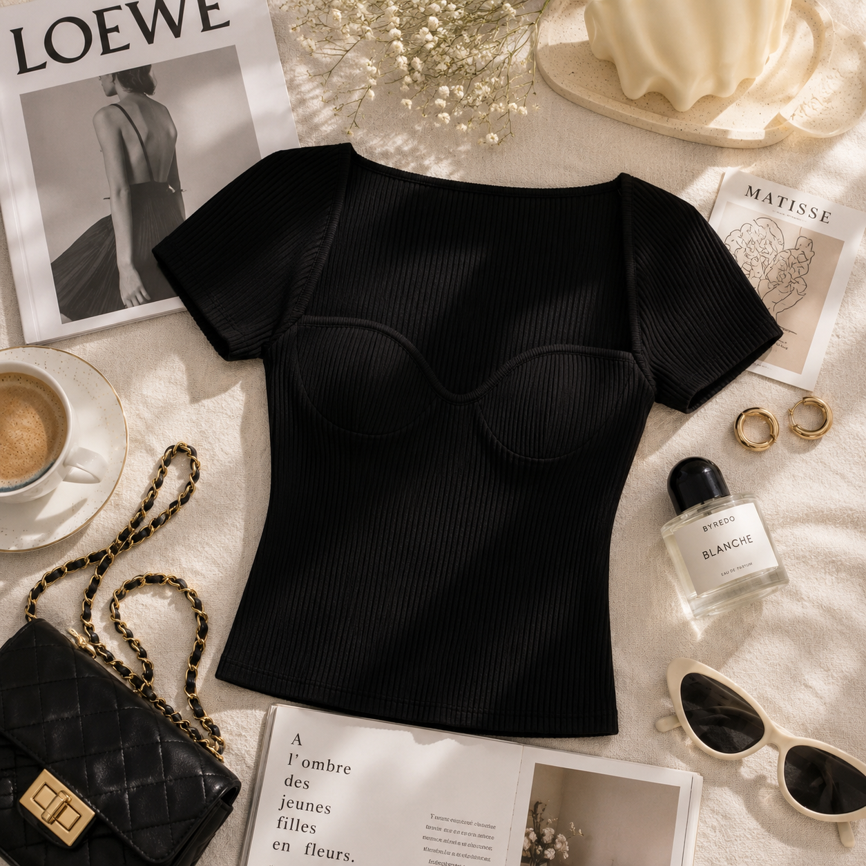 Harlow Ribbed Top