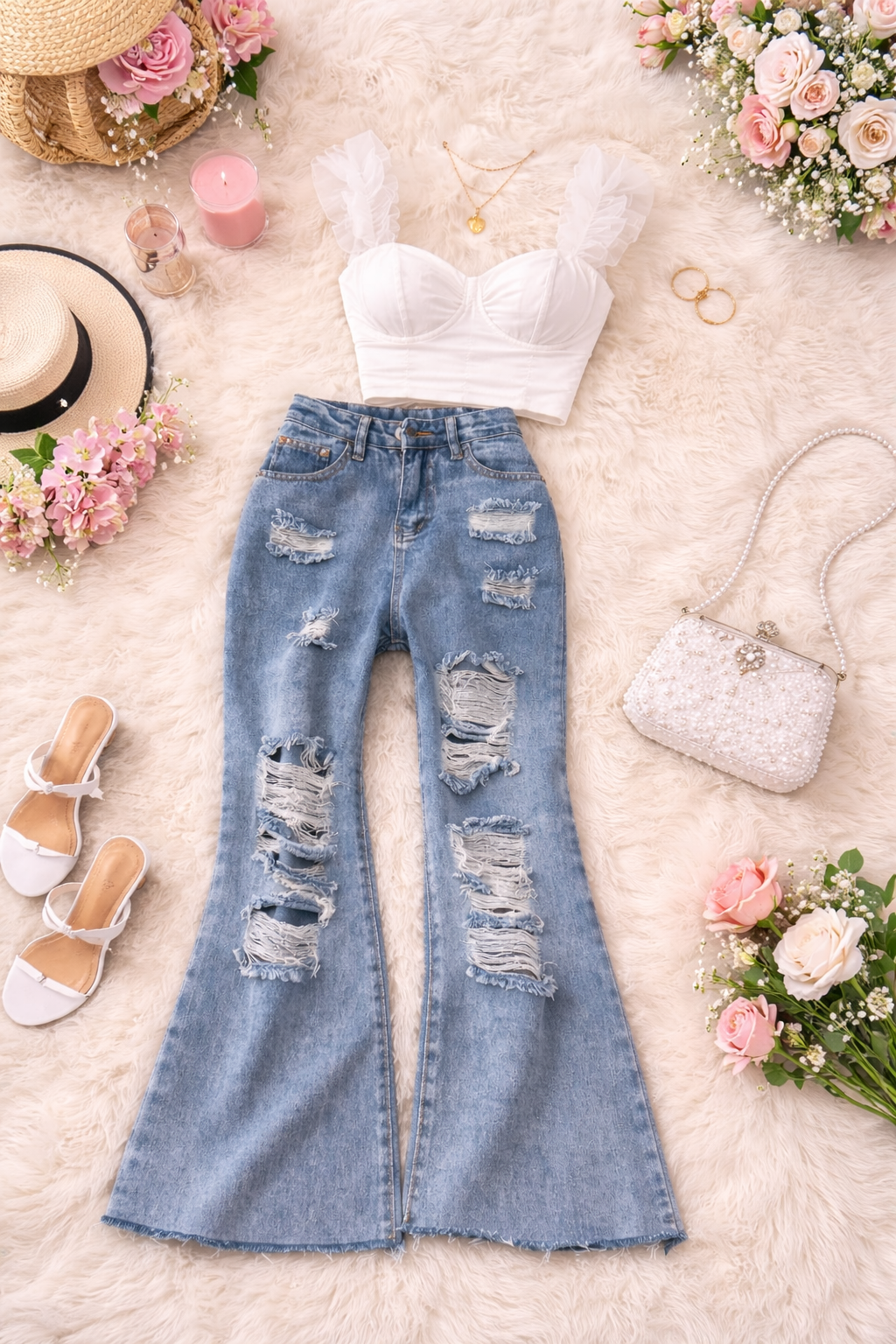 Rihanna Ripped Jeans - Made For Her Label