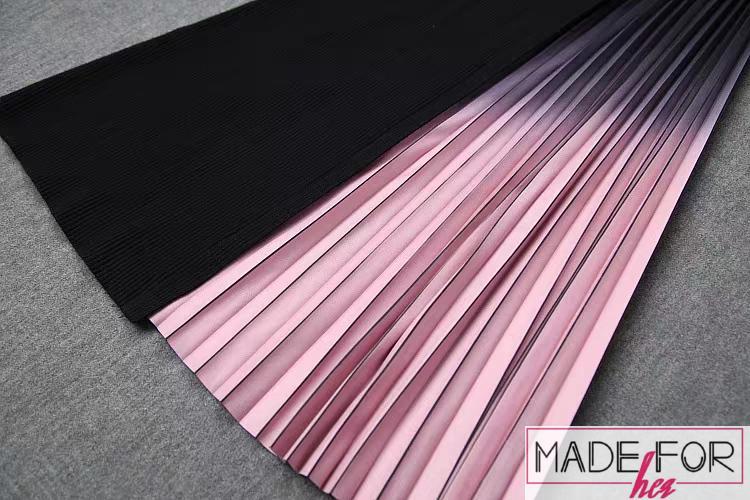 Client In Our Sana Gradient pleated Dress - Made For Her Label