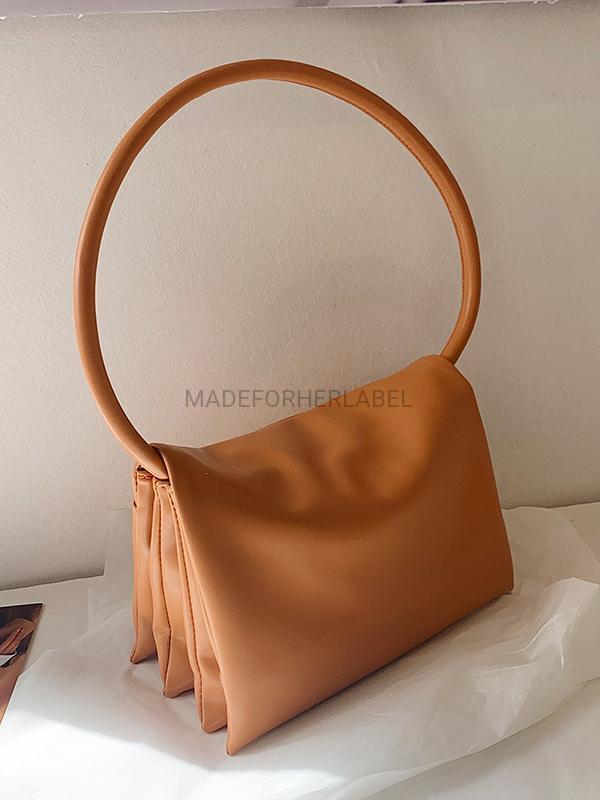 Korean Style Simple Solid Casual Shoulder Bag