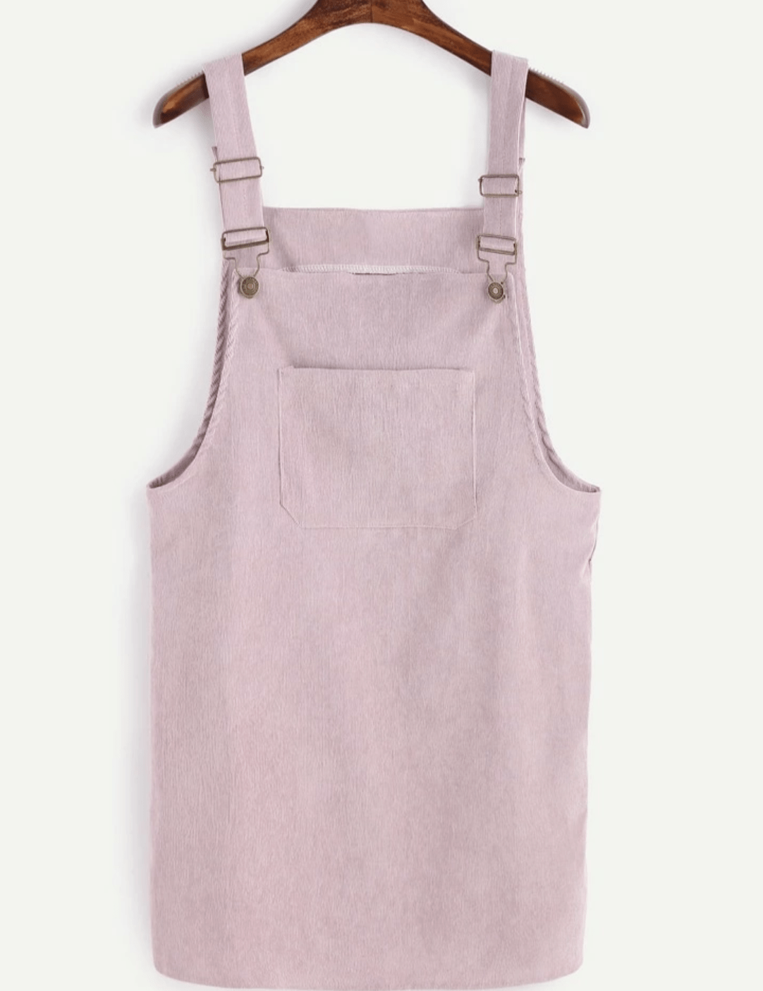 Front Pocket Corduroy Overall Dress - Made For Her Label
