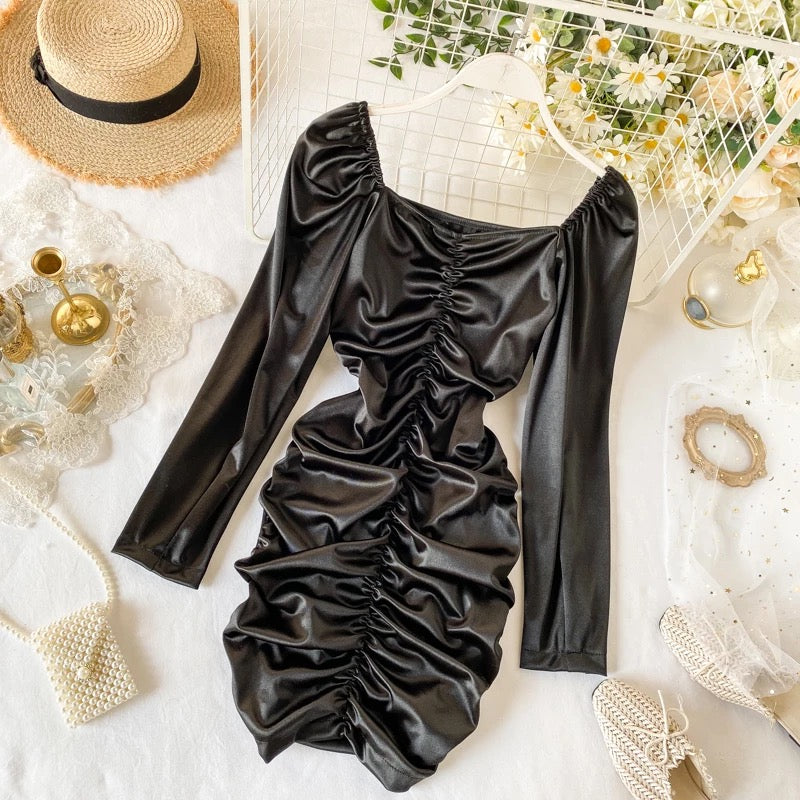 Alisha In Our Rico Satin Bodycon Dress