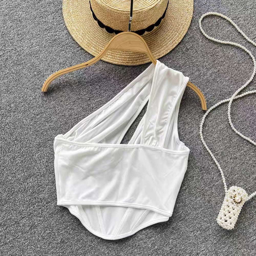 Vrushali One Shoulder Corset Top