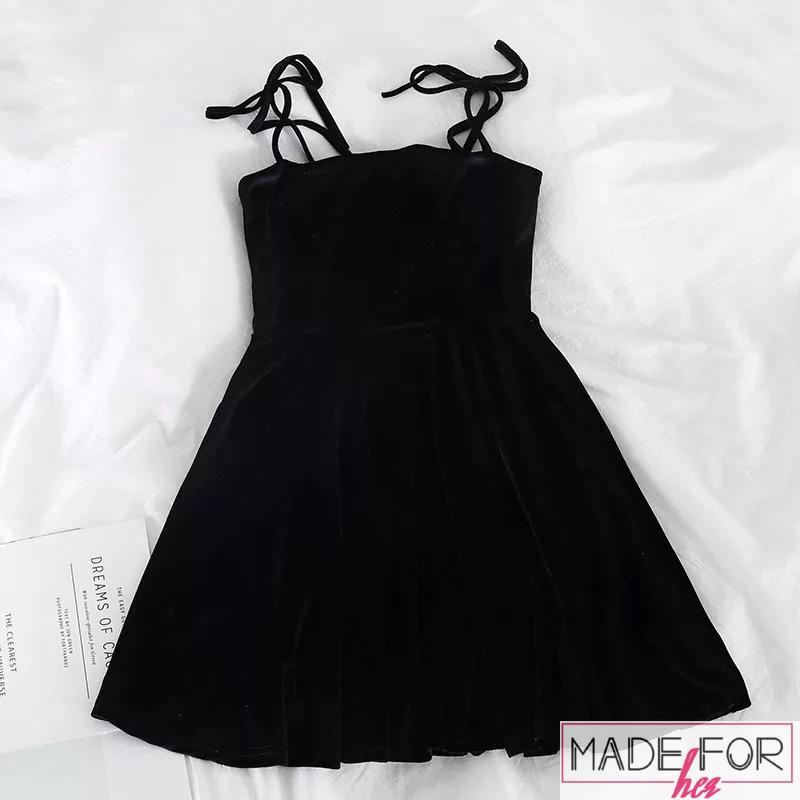 Jannat Zubair In Our Knotting Shoulder Velvet Dress - Made For Her Label