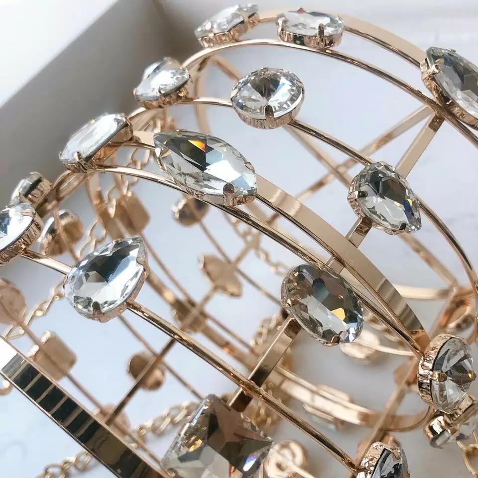 Hollow Out Crystal Bucket Bag - Made For Her Label