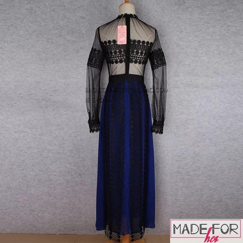 Harshali Zine In Our Lace Patchwork Maxi Dress - Made For Her Label