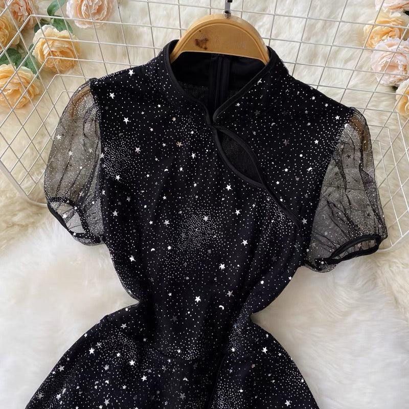 Alisha In Our Karry Shiny Dress