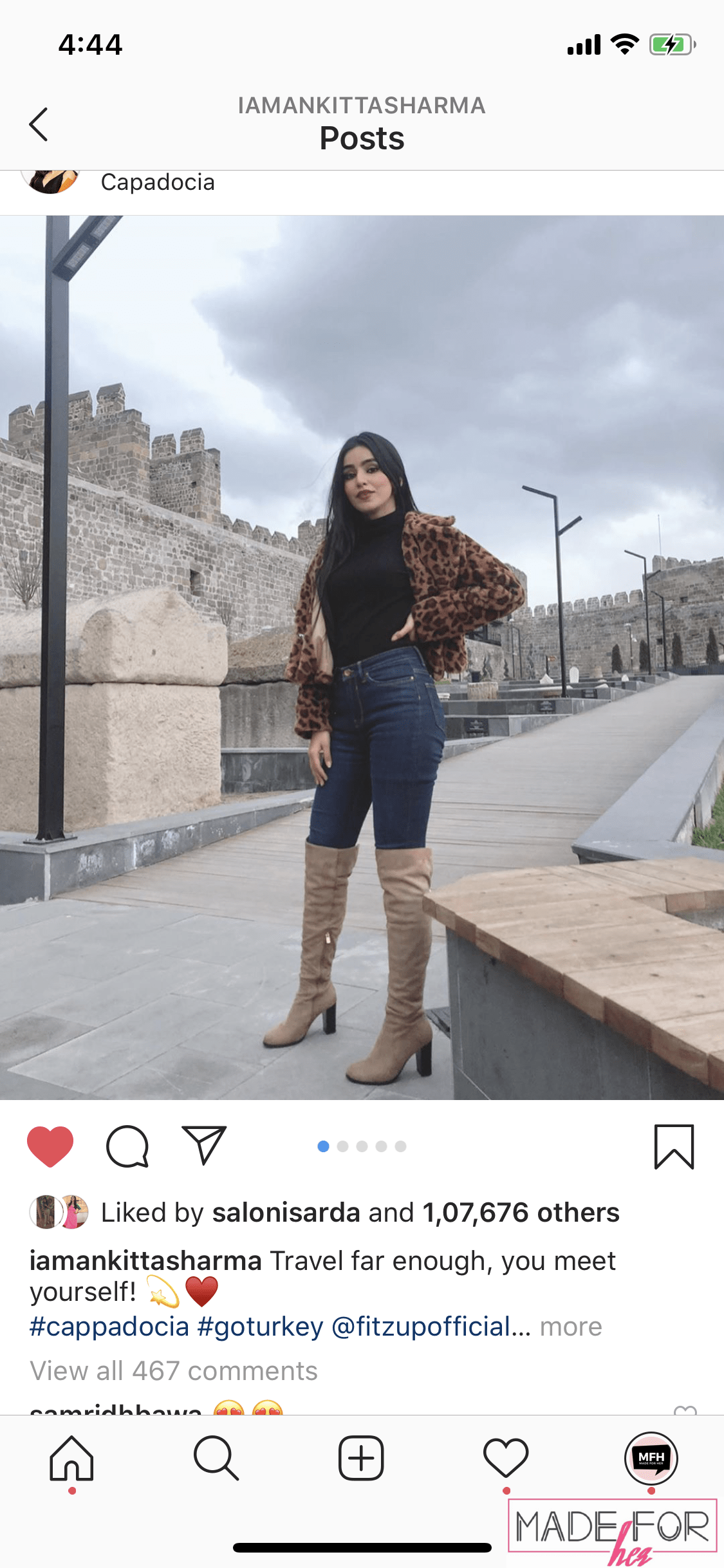 Ankita Sharma In Our Leopard Furr Coat - Made For Her Label