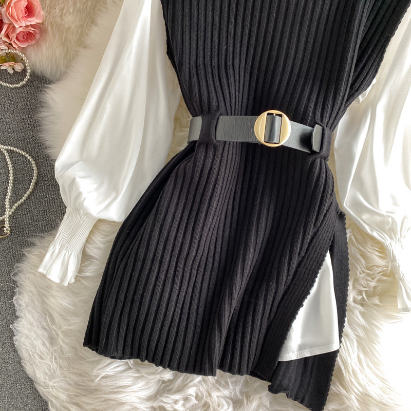 Client Nayyha In Our Terry Knitted Two Piece Dress