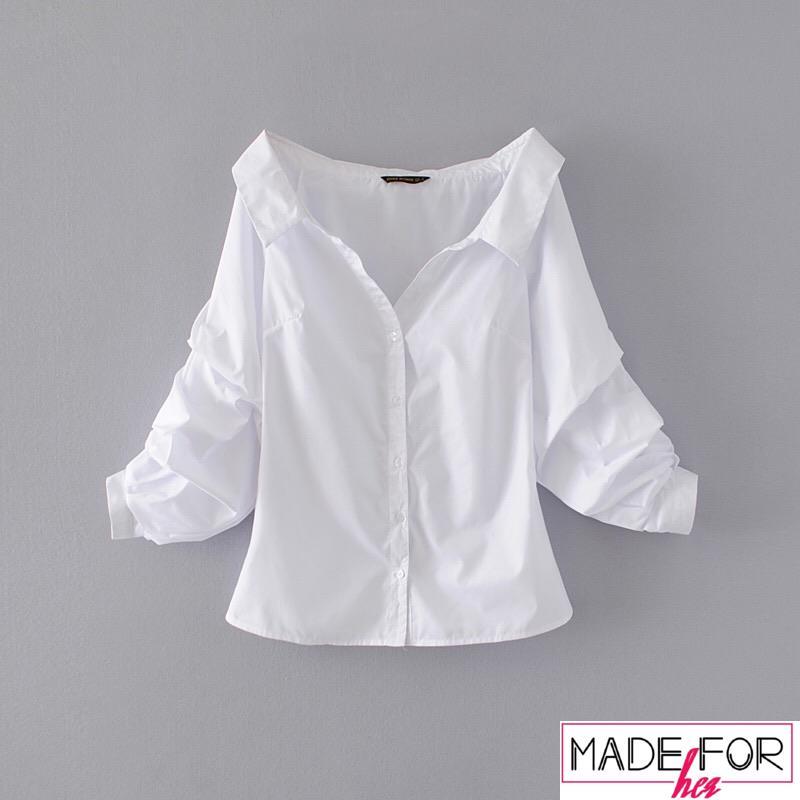 Alisha In Our Mia White Shirt - Made For Her Label