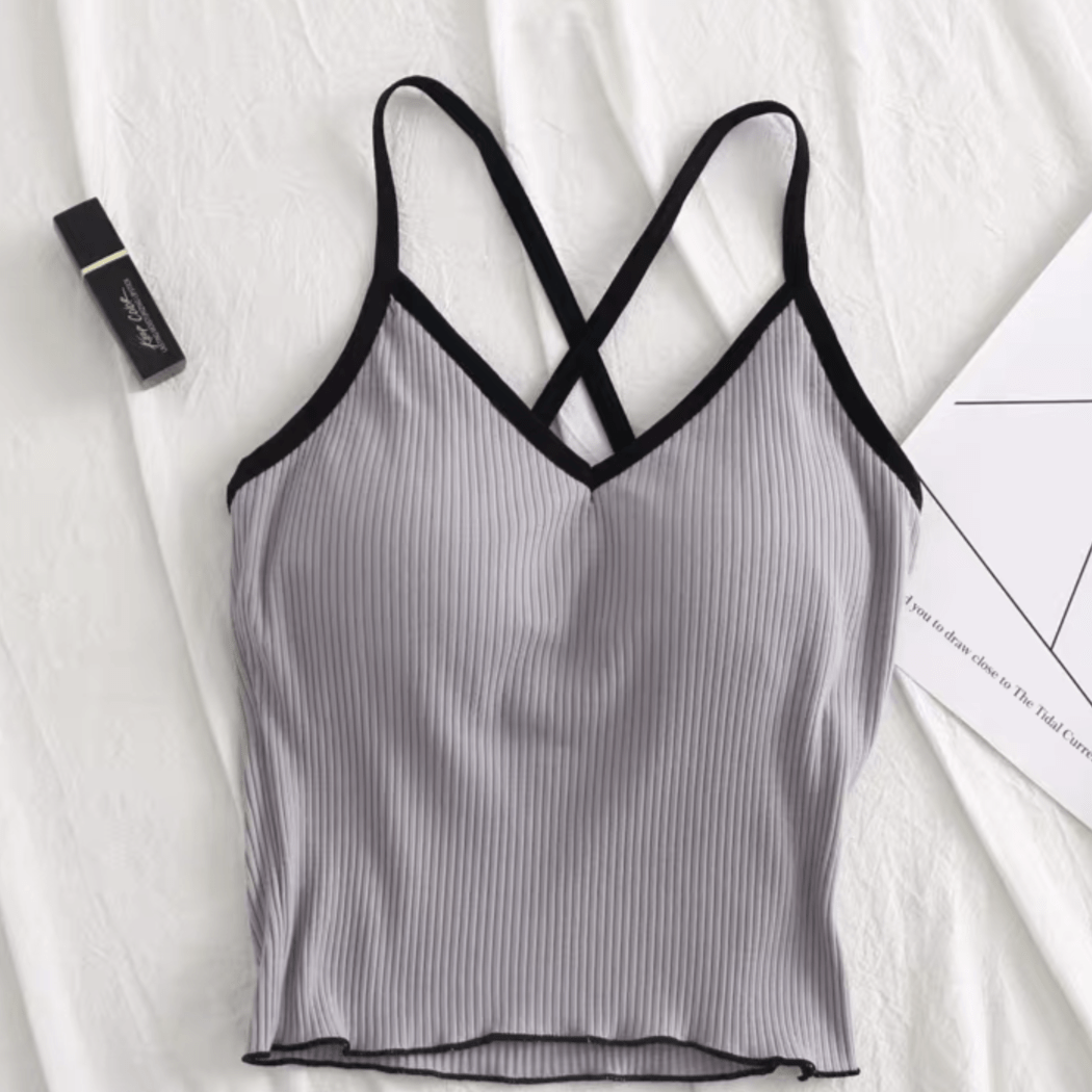 Criss Cross Cami Bralette Top - Made For Her Label