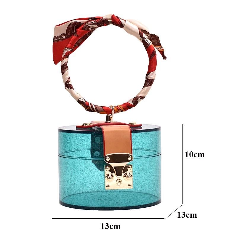 Transparent Round Jelly Bag - Made For Her Label