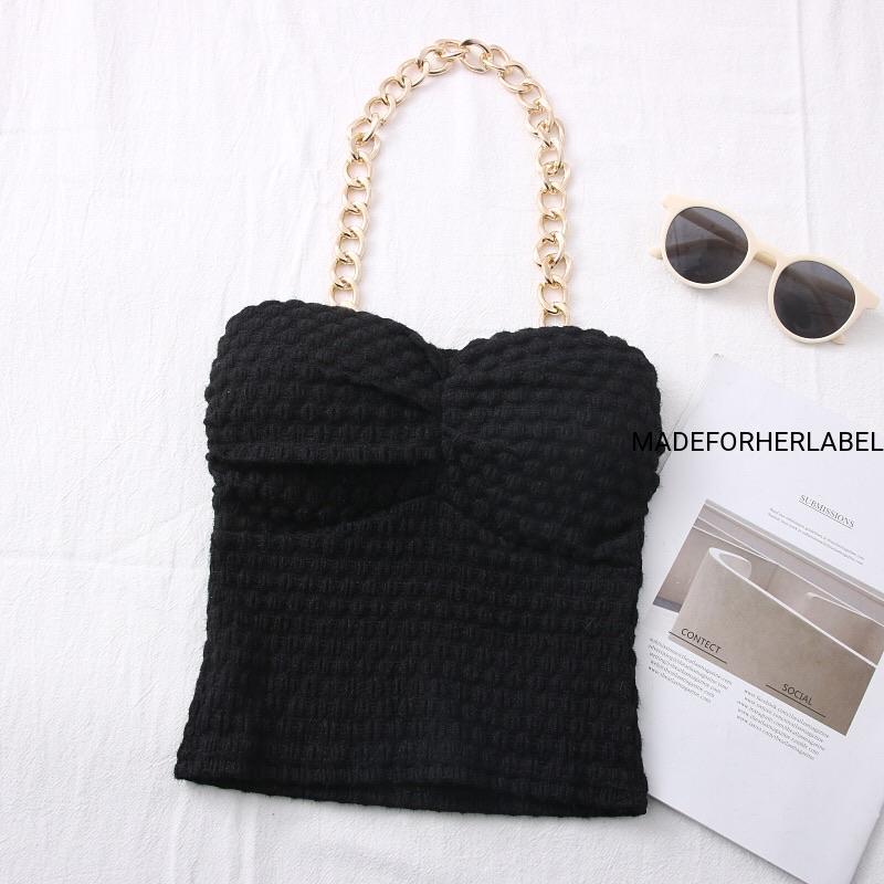 Cherry Jain In Our Texas Chain Padded Top