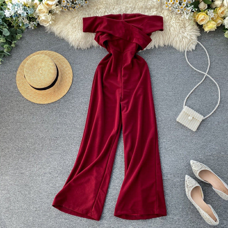 Mercury off shoulder jumpsuit