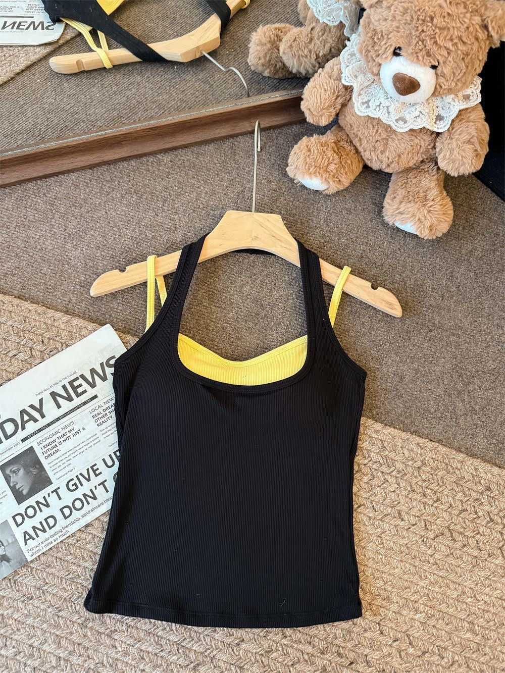 Kyoto Dual Layer Padded Rib Tank Top - Made For Her Label