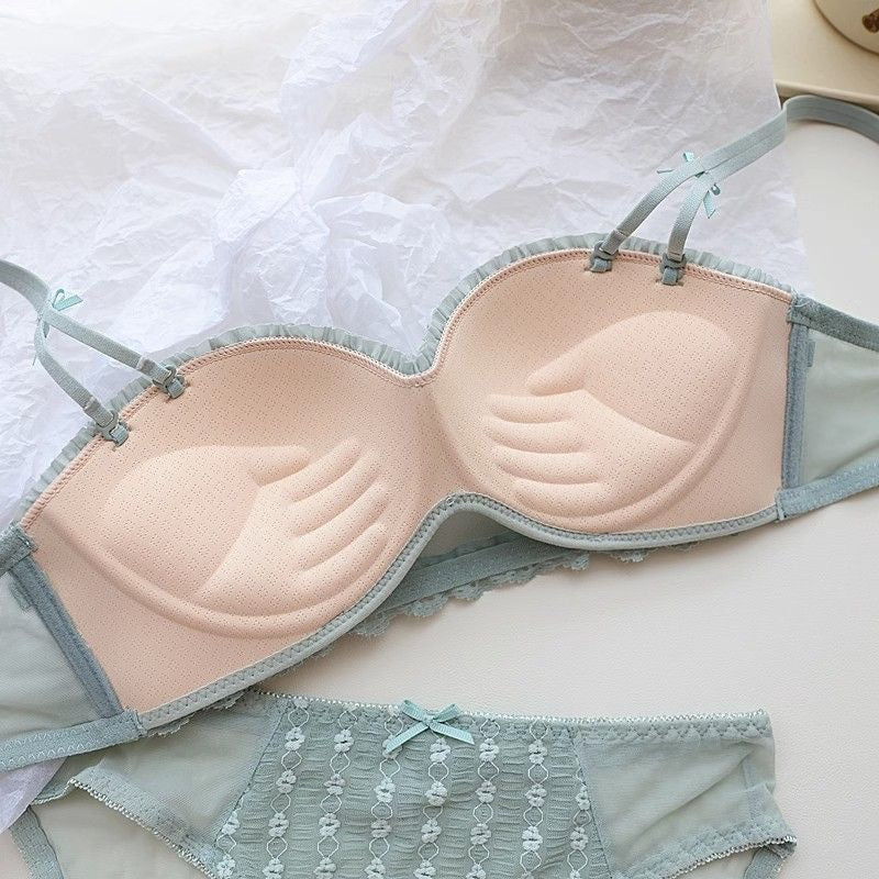 Monaco Blossom Lace Padded Bra & Panty Lingerie Set - Made For Her Label