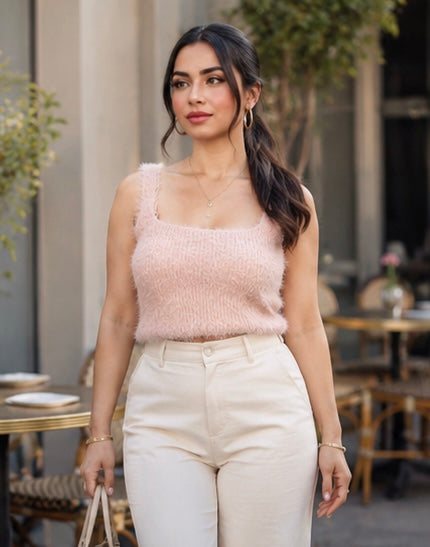 Ramona Furry Cami Top - Made For Her Label