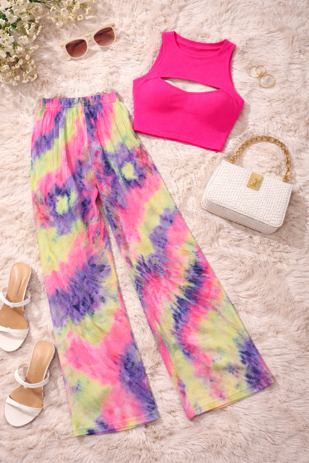 Colourful Pleated Pants - Made For Her Label