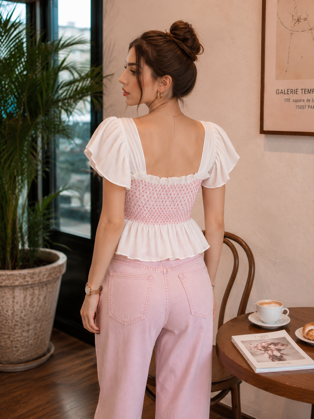 Garry Butterfly Sleeve Top - Made For Her Label