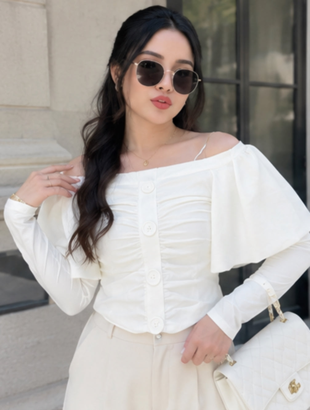 Morgan White Top - Made For Her Label