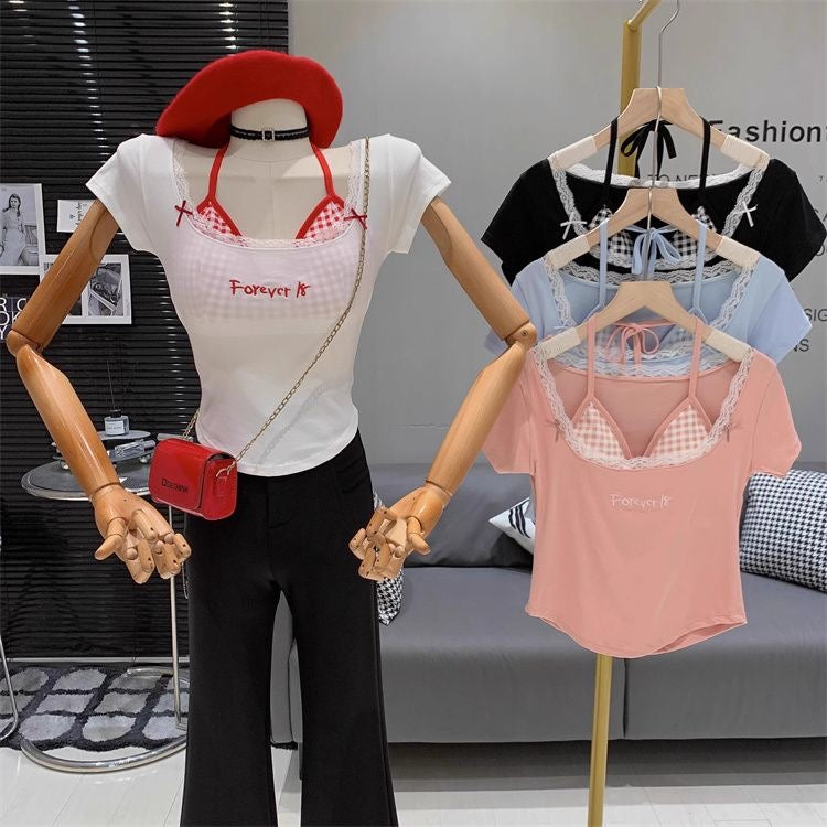 Milan Forever 18 Layered Lace Tee Top - Made For Her Label