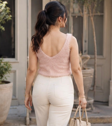 Ramona Furry Cami Top - Made For Her Label