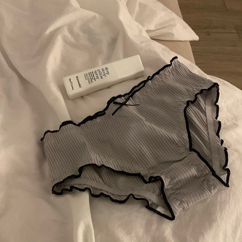 Positano Frill Rib Boyshort Panties - Made For Her Label