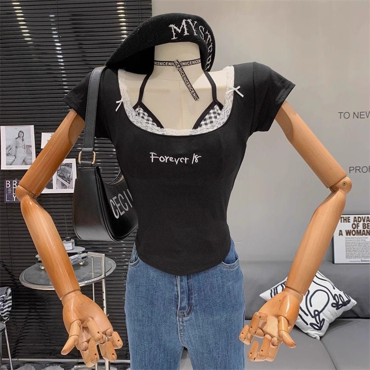 Milan Forever 18 Layered Lace Tee Top - Made For Her Label