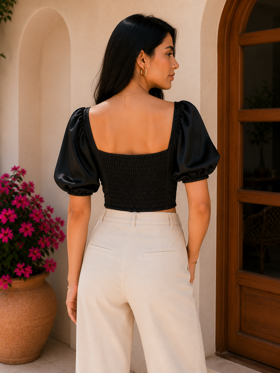 Ziva Satin Top - Made For Her Label