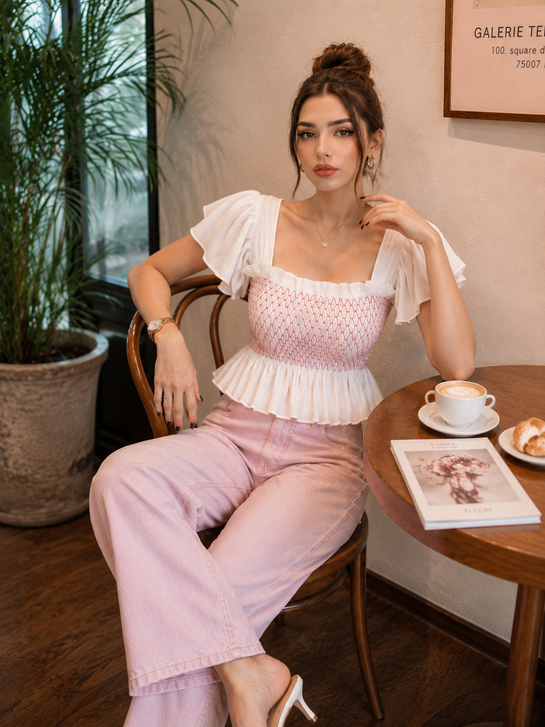 Garry Butterfly Sleeve Top - Made For Her Label