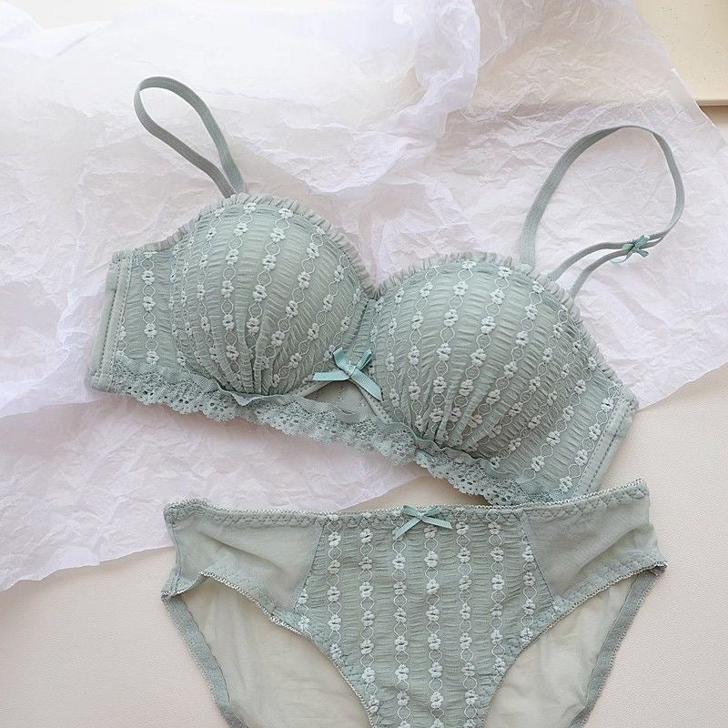 Monaco Blossom Lace Padded Bra & Panty Lingerie Set - Made For Her Label