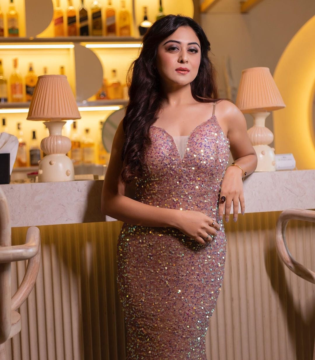 Falaq naaz In our Gima Sequin Dress