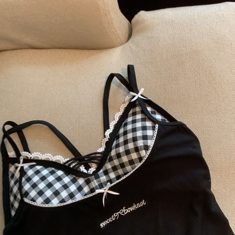 Seville Layered Cami Padded Crop Top - Made For Her Label
