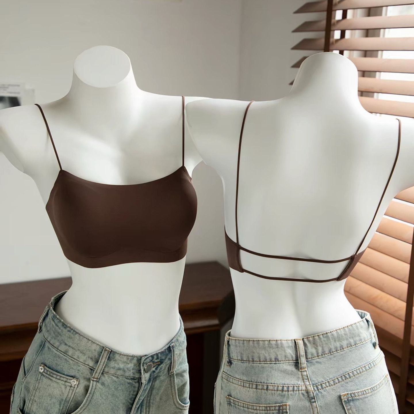 Santorini Seamless Low Back Padded Bralette - Made For Her Label