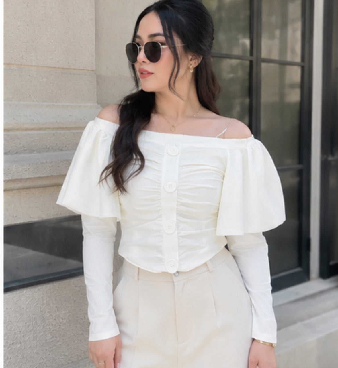 Morgan White Top - Made For Her Label