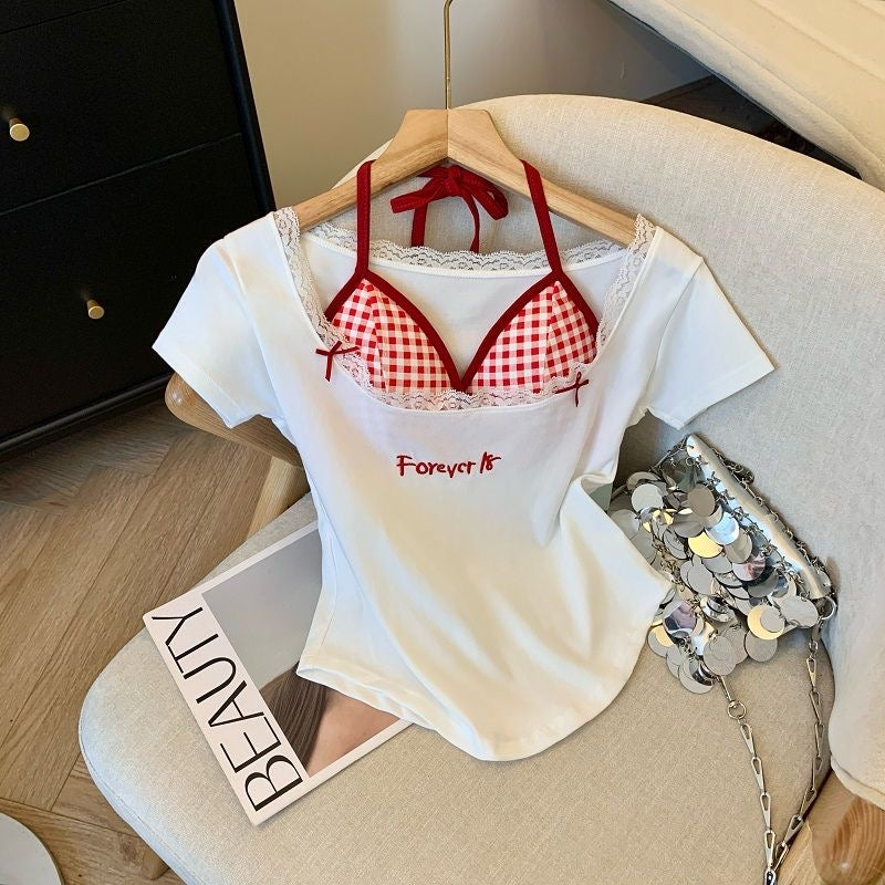 Milan Forever 18 Layered Lace Tee Top - Made For Her Label
