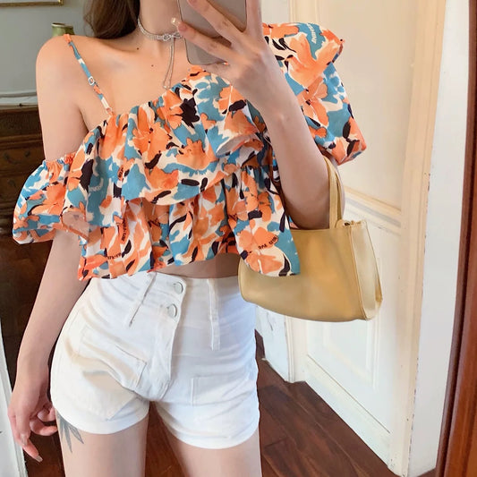 Zyan Floral Crop Top - Made For Her Label