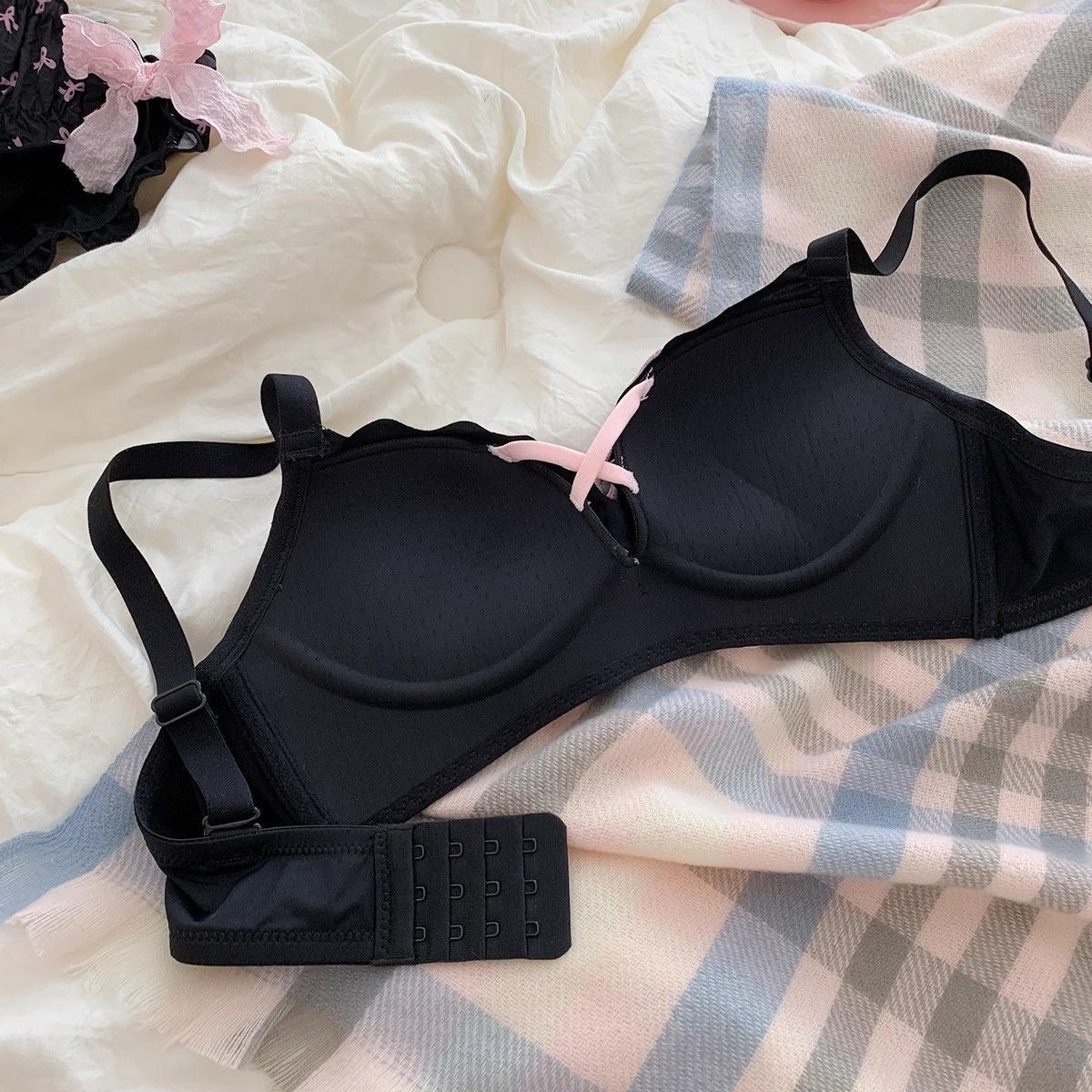 Vienna Coquette Bow Padded Bra & Panty Lingerie Set - Made For Her Label