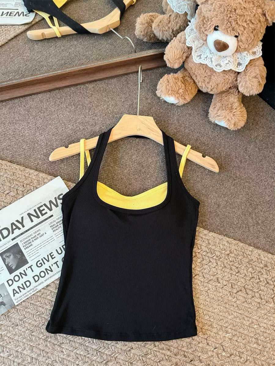 Kyoto Dual Layer Padded Rib Tank Top - Made For Her Label