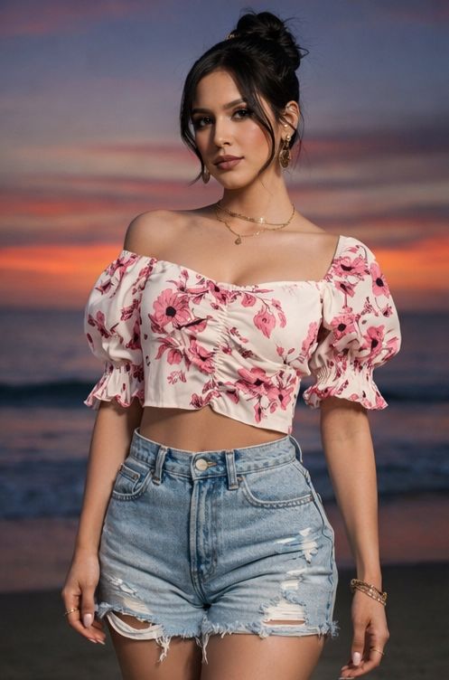 Delighted Floral Blouse - Made For Her Label