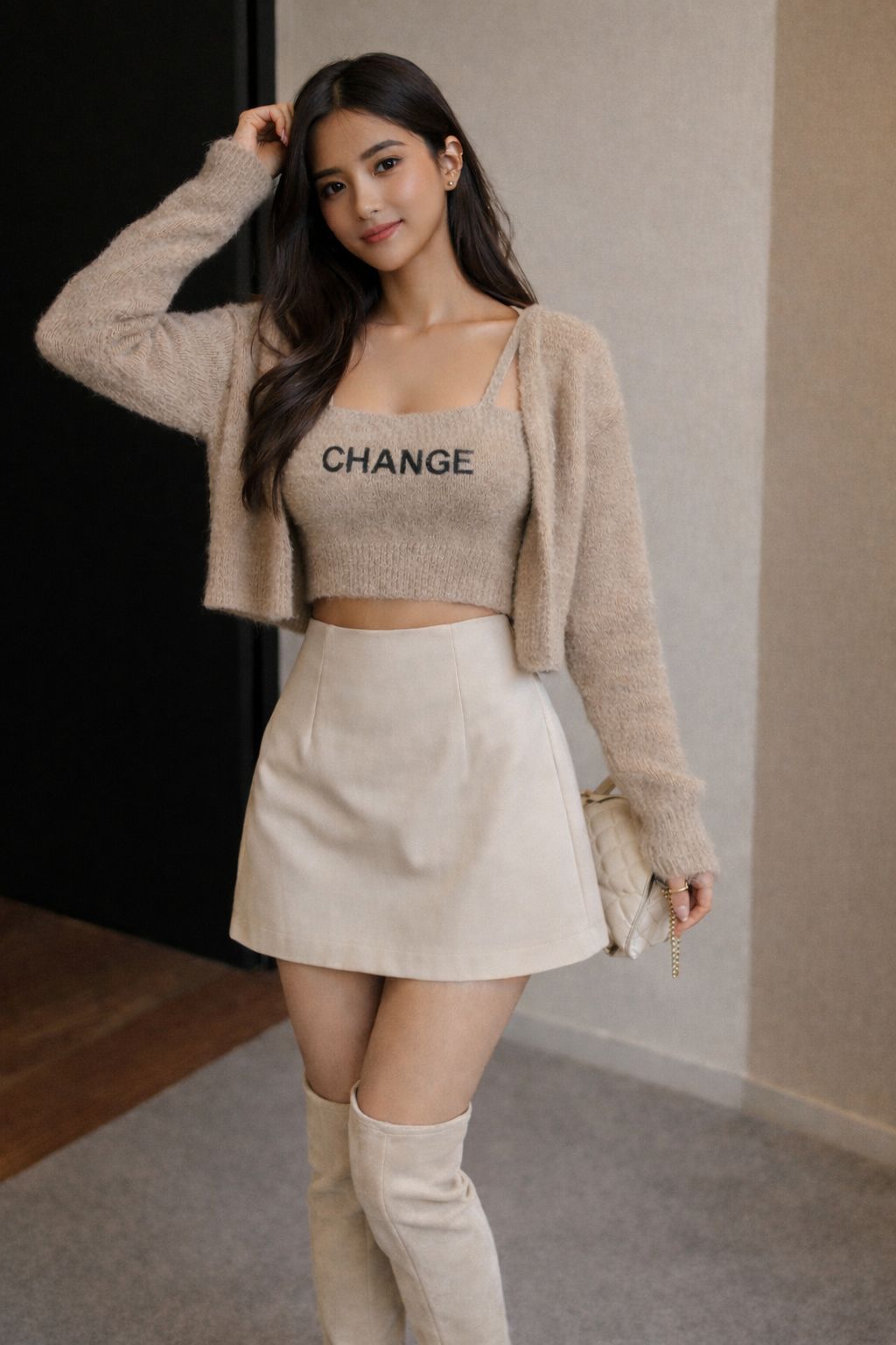 Change Vest With Cardigan - Made For Her Label