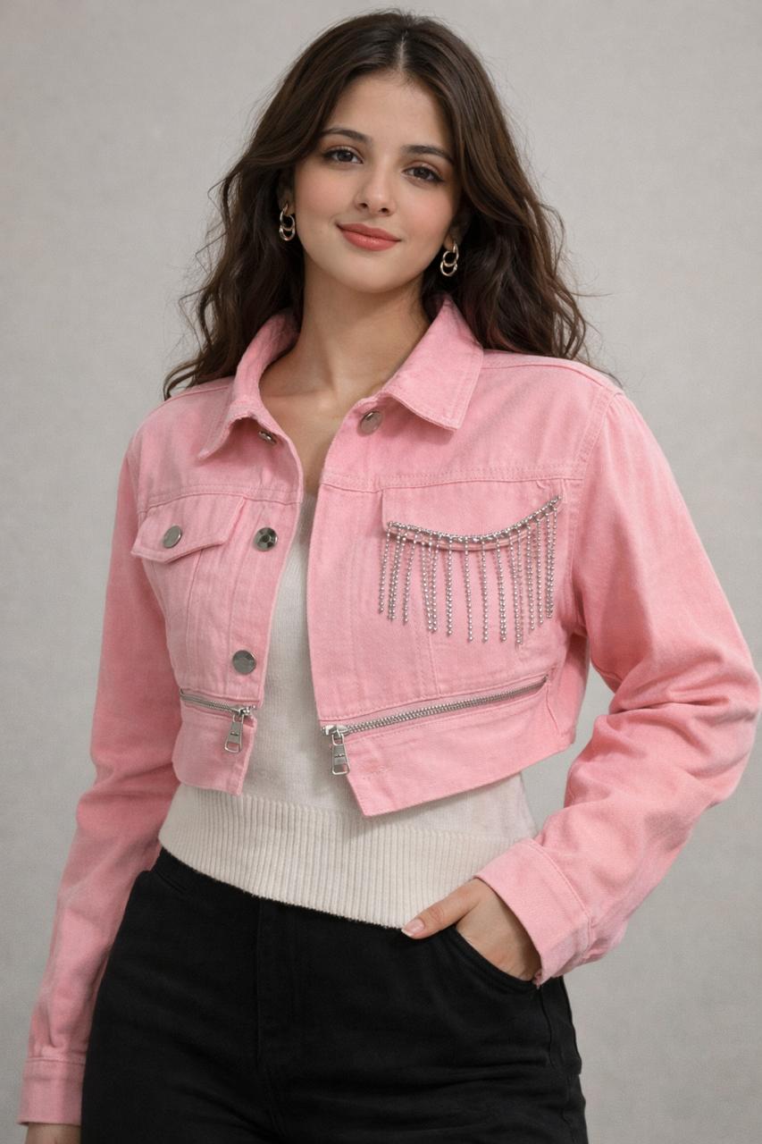 Leyla Pink Jacket - Made For Her Label