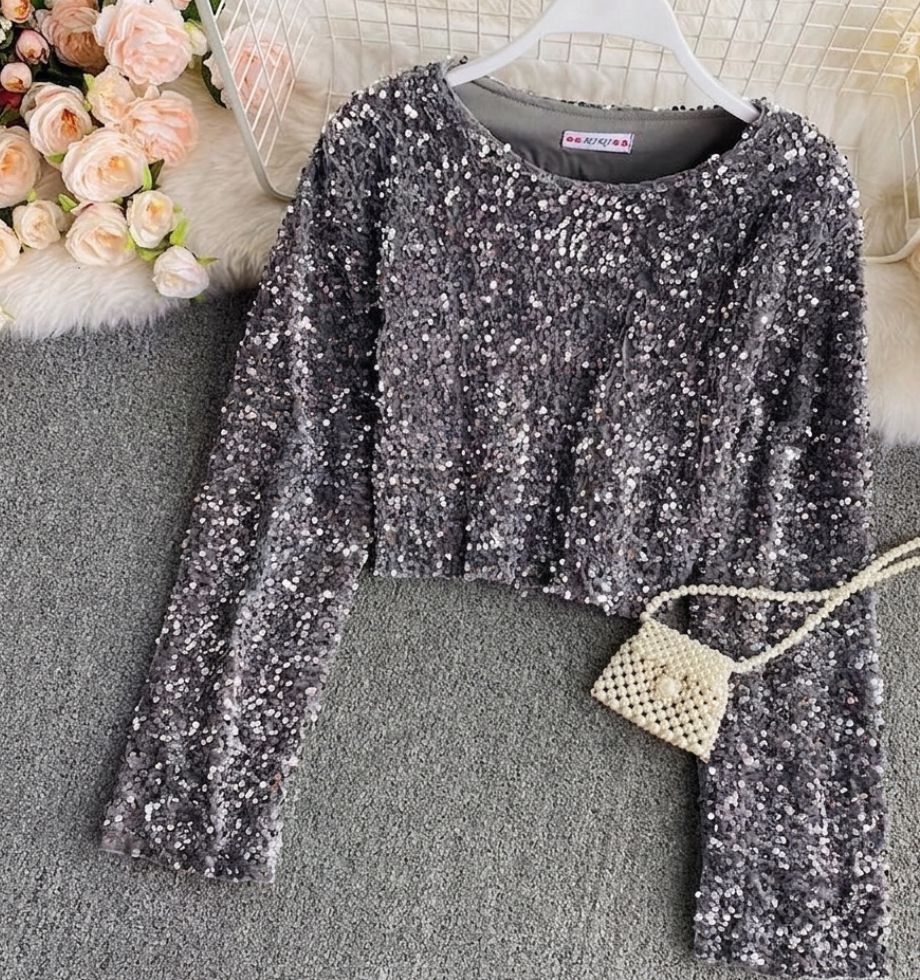 Gloria Sequin Blouse - Made For Her Label