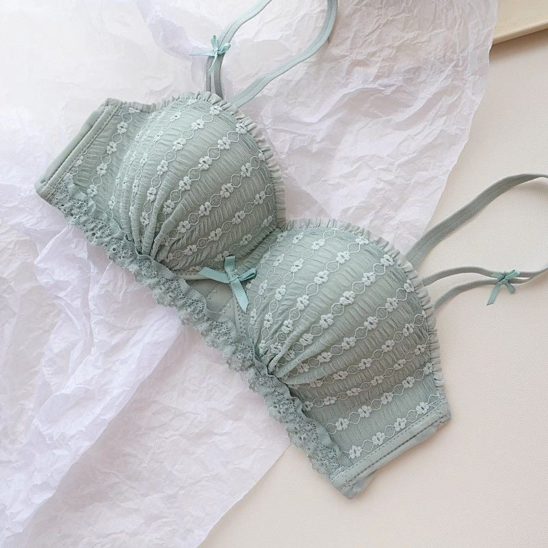 Monaco Blossom Lace Padded Bra & Panty Lingerie Set - Made For Her Label