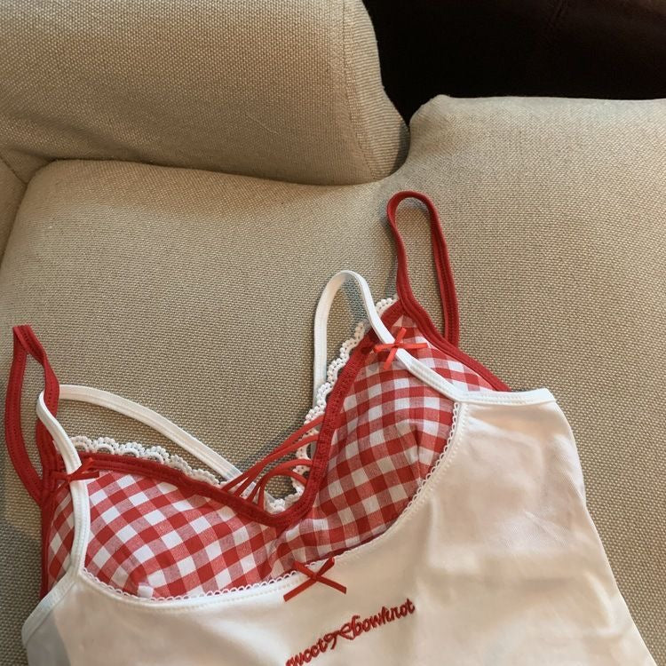 Seville Layered Cami Padded Crop Top - Made For Her Label