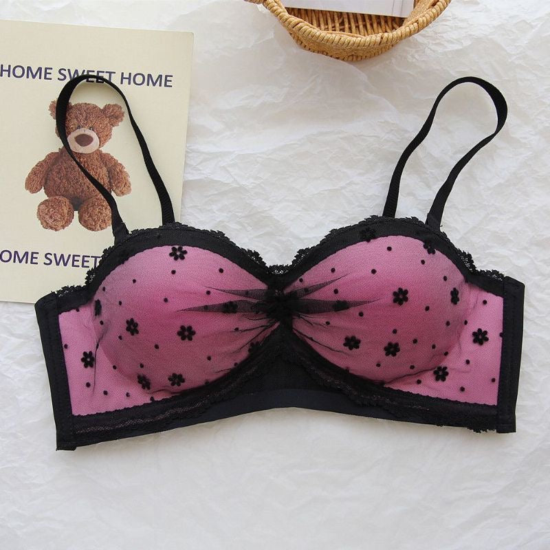 Capri Blossom Mesh Padded Balconette Bra - Made For Her Label