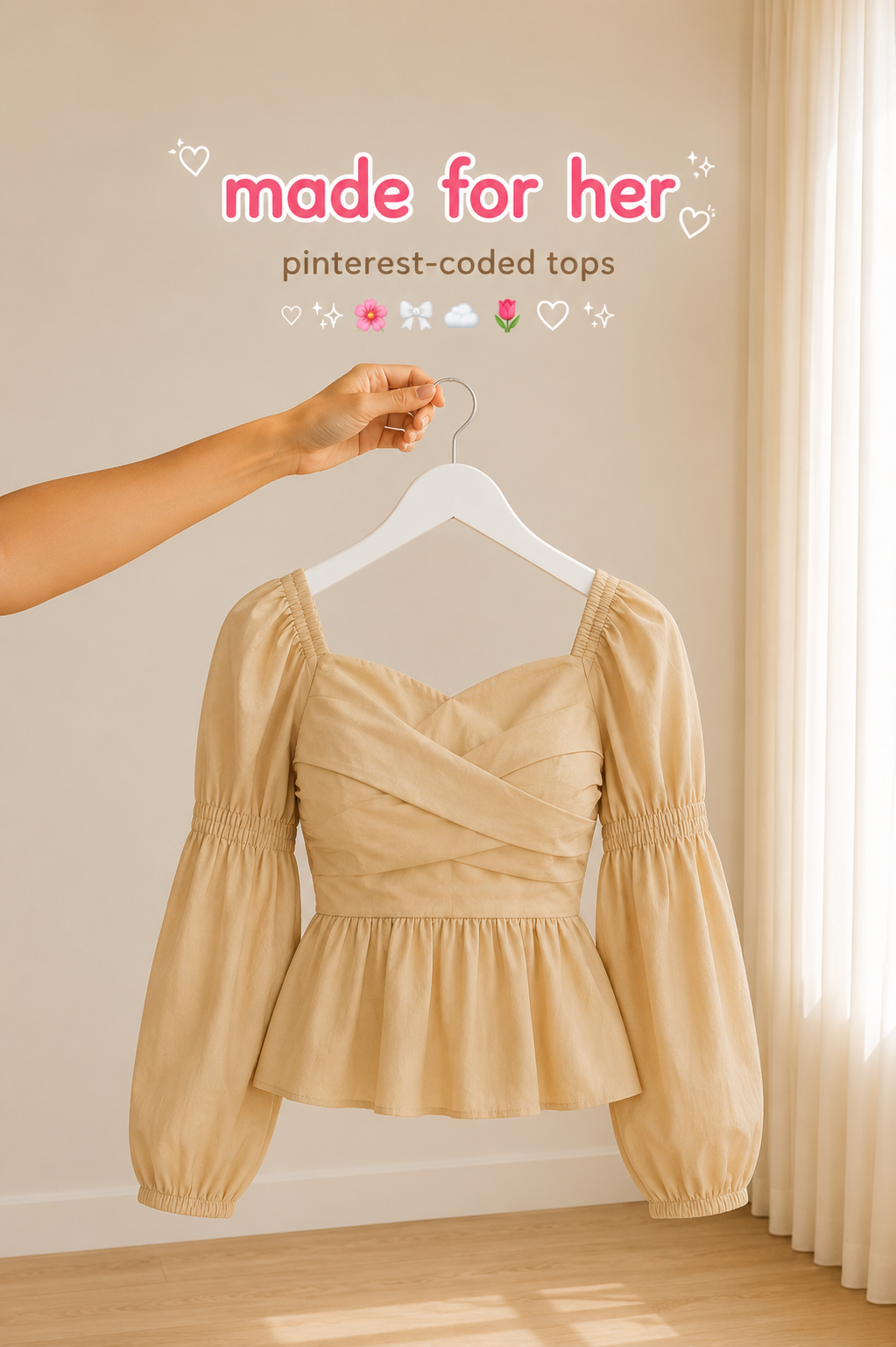 Giselle Beige Top - Made For Her Label