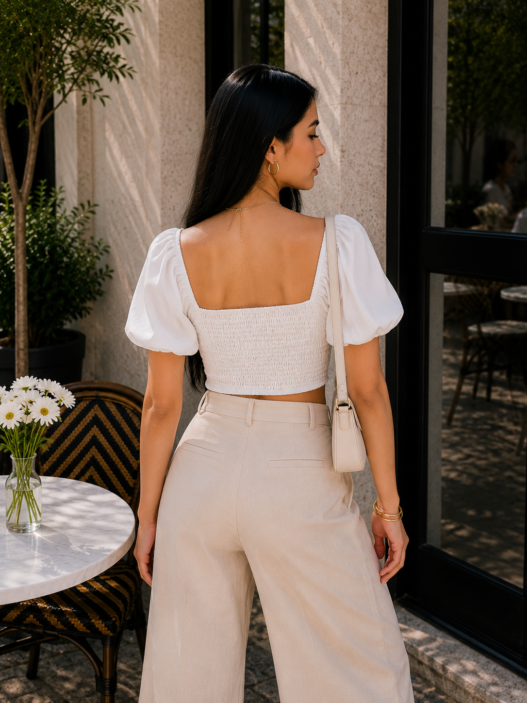 Ziva Satin Top - Made For Her Label