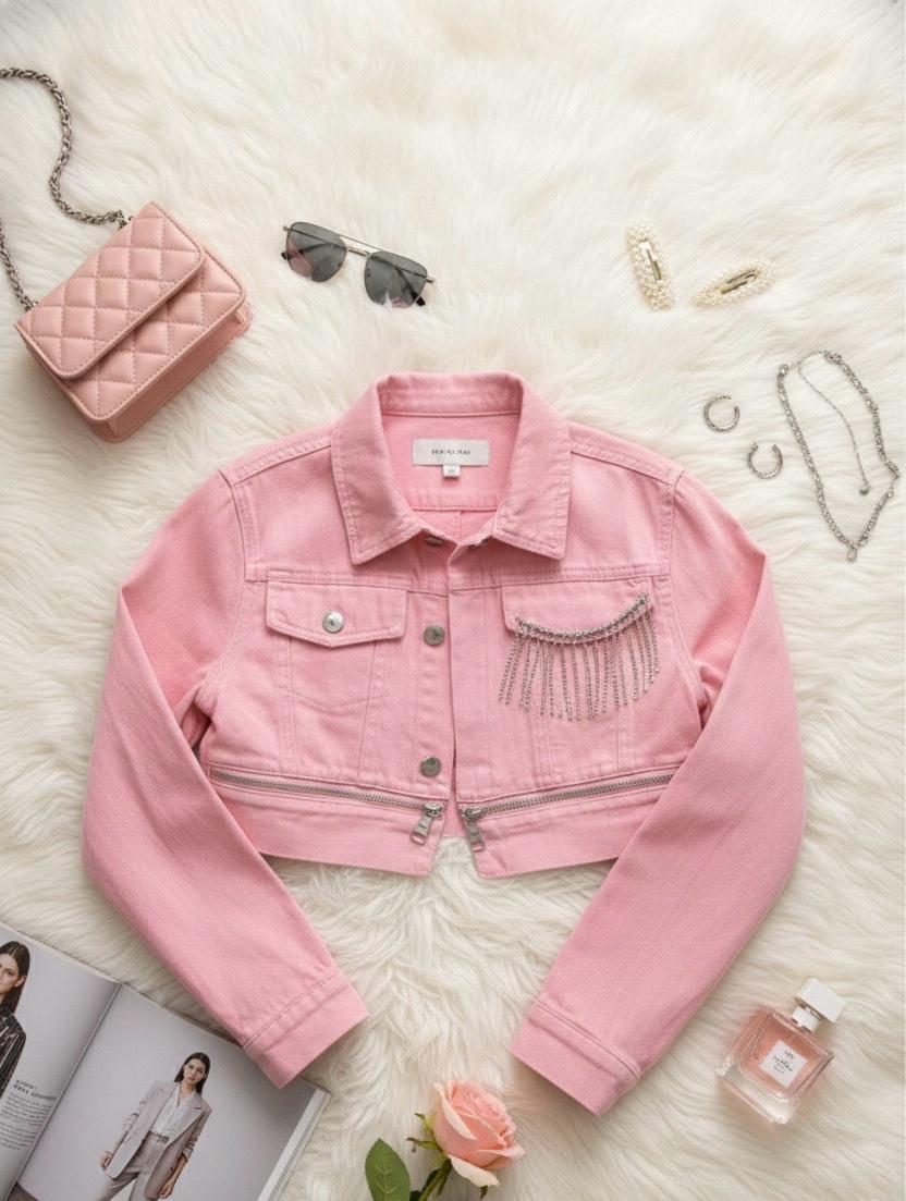 Leyla Pink Jacket - Made For Her Label